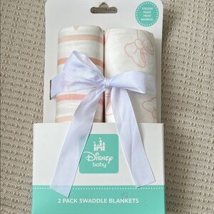 Disney Baby Pink and White Swaddle Set